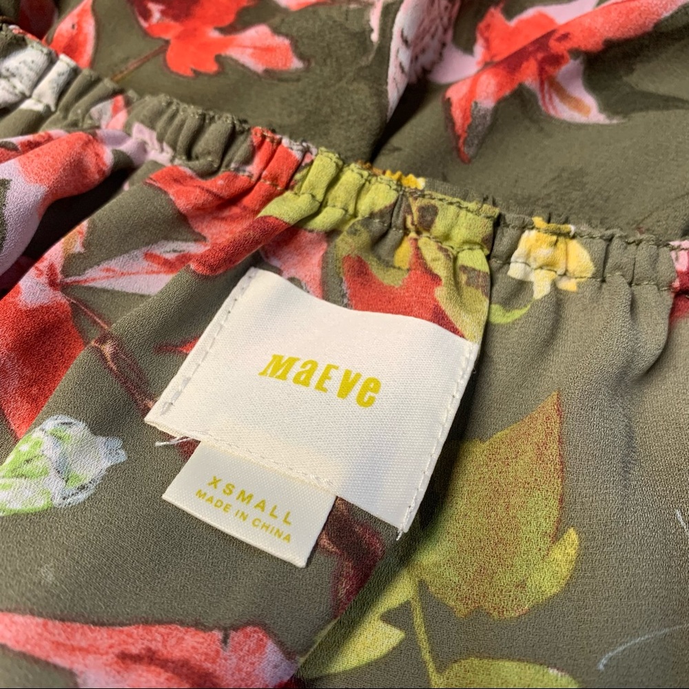 Anthropologie Maeve Vallita Off The Shoulder Floral Top Size S - Picture 12 of 13